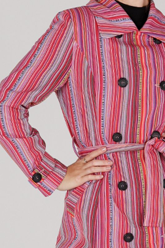 Lova multicolor trenchcoat