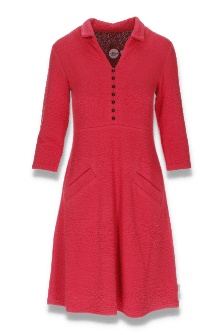 Huvudbild Susanna korellröd klänning