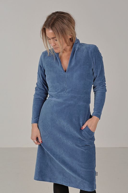 Elsi dusty blue basklänning