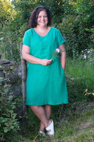 Kvinnors A-linje Kort Klänning med Dragkedja i Polyester main image 0