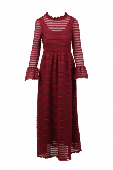 Huvudbild Stine elegant bourdeaux festklänning 