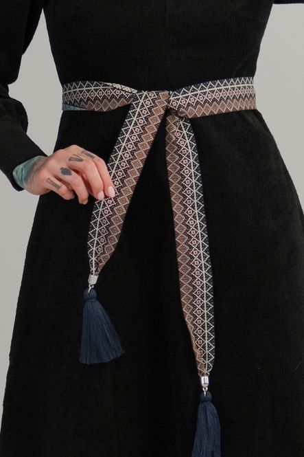 Huvudbild Belt ribbon blue multicolor 4,5 cm