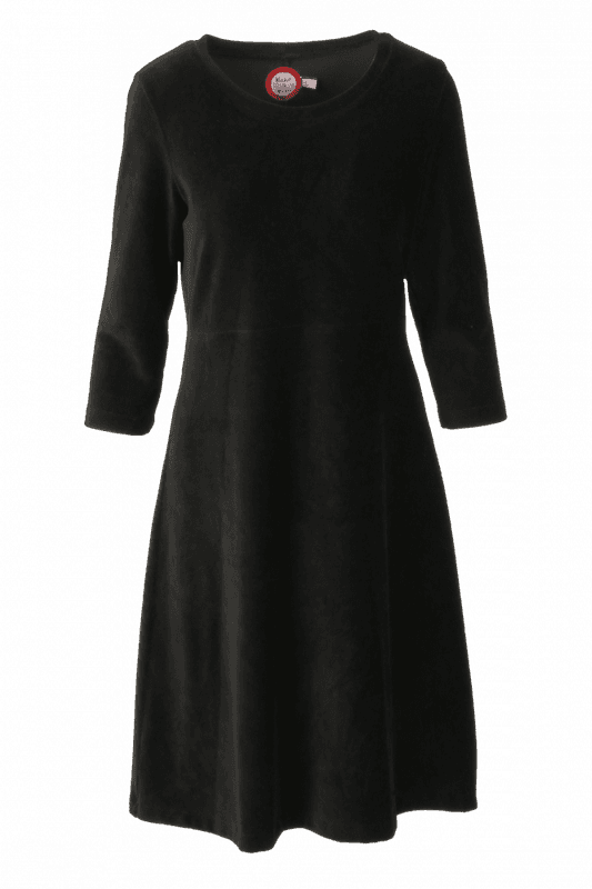 ELLI KLÄNNING BABYCORD SVART