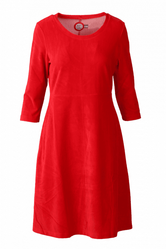 Elli klänning babycord röd