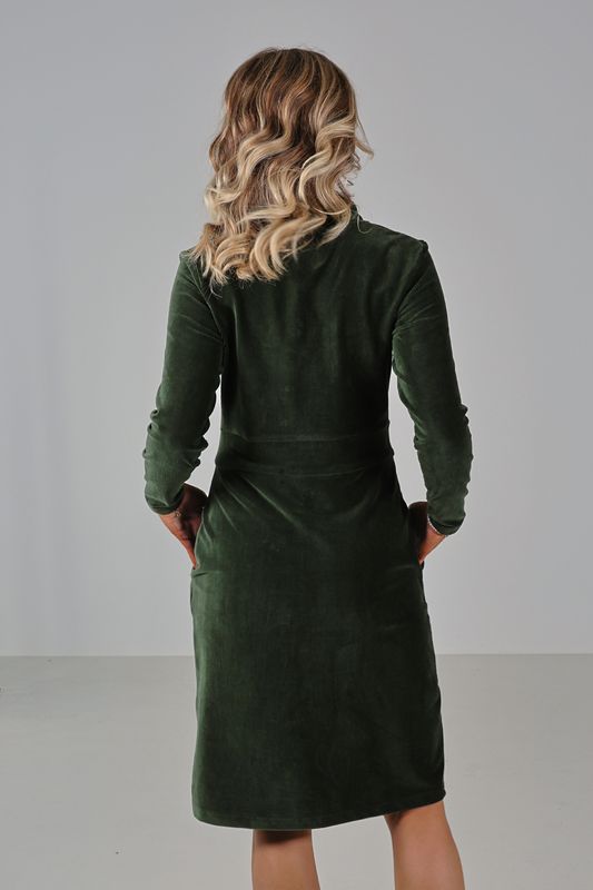 Elsi kombogrön basklänning