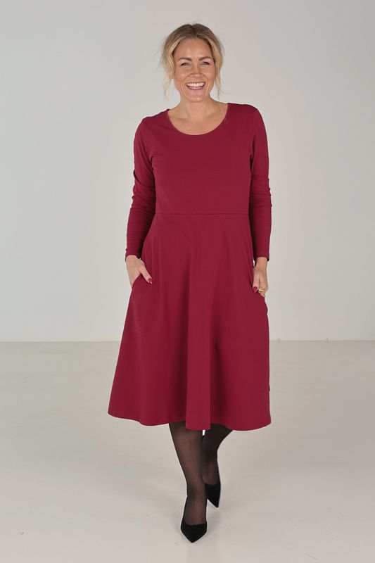 Siren burgundy basklänning