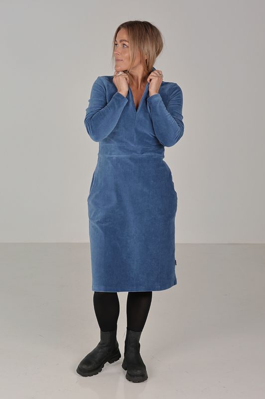 Elsi dusty blue basklänning