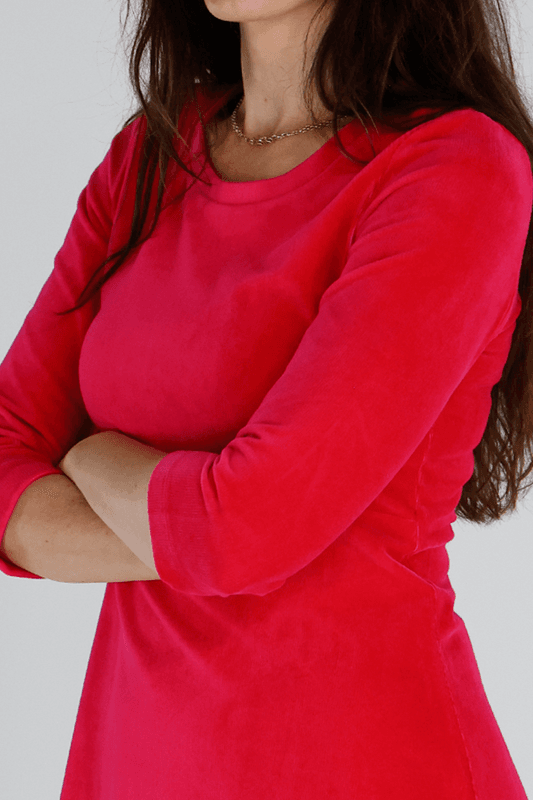 Elli klänning babycord pink