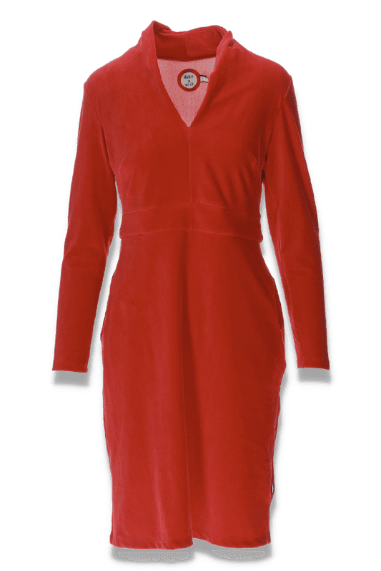 Elsi röd basklänning