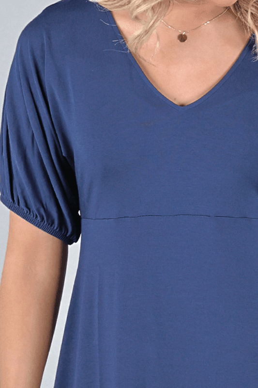 Roberta fantastisk blå basisklänning