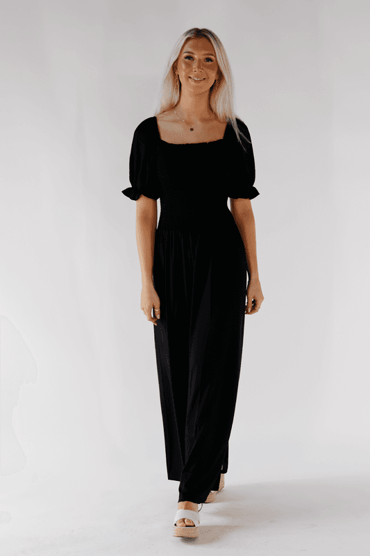 Martine vacker exklusiv svart klänning