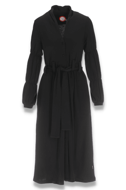 Huvudbild Antonette svart merinoull klänning