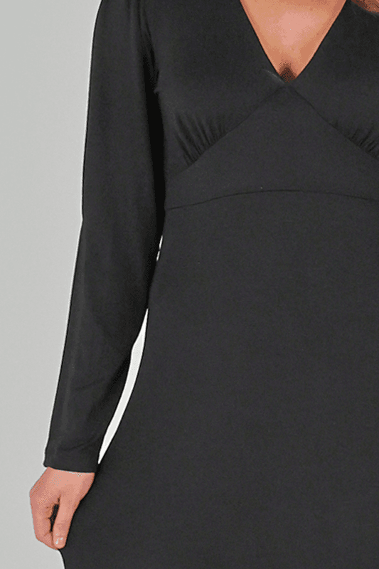 Ragnhild svart elegant klänning.