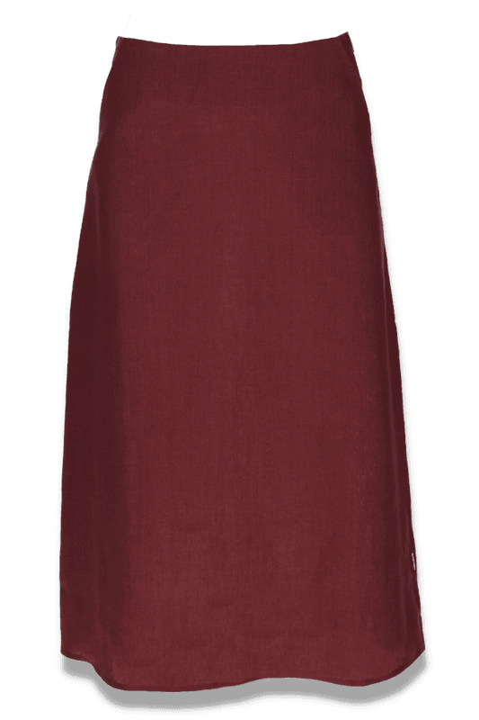 Agata kjol i plum linne