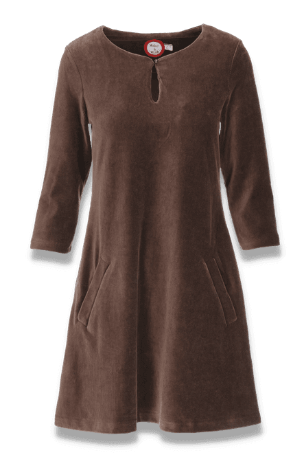 Huvudbild Margrete brun sammet klänning