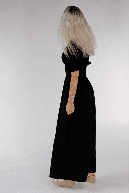 Martine vacker exklusiv svart klänning