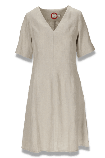 Huvudbild Heidi natur linne klänning