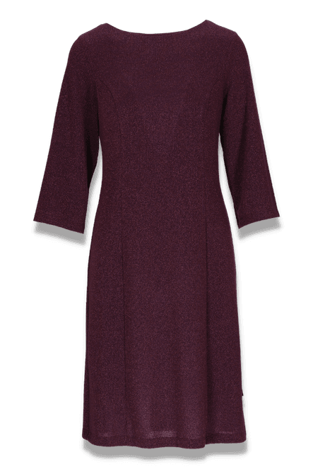 Huvudbild Biten dark plum glitterklänning 