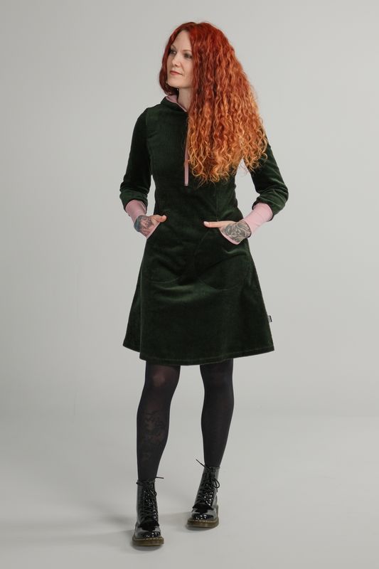 Bianca grön och rosa huvklänning