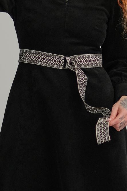 Huvudbild Belt black & ecru 4,5 cm