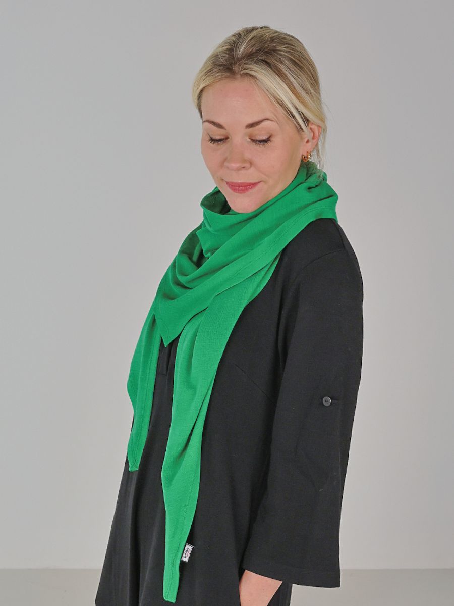 Josefine grön merinoull sjal