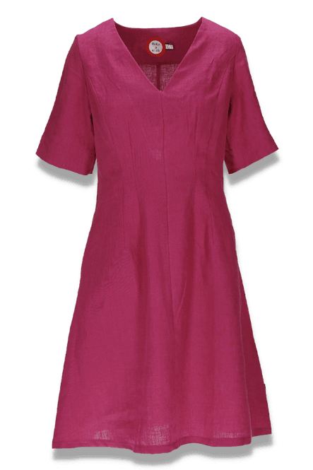 Huvudbild Heidi rosa linne klänning