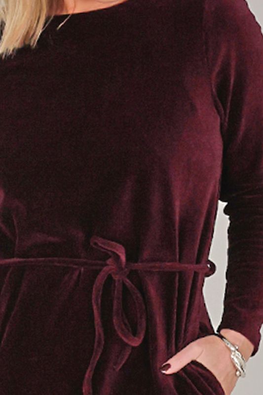 Chloe burgundy klänning