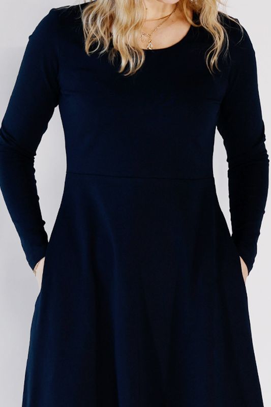 Siren marinblå basklänning