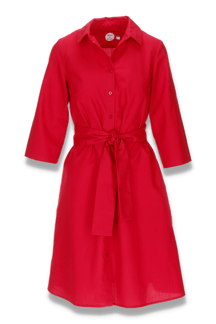 Huvudbild Frøydis röd skjortklänning