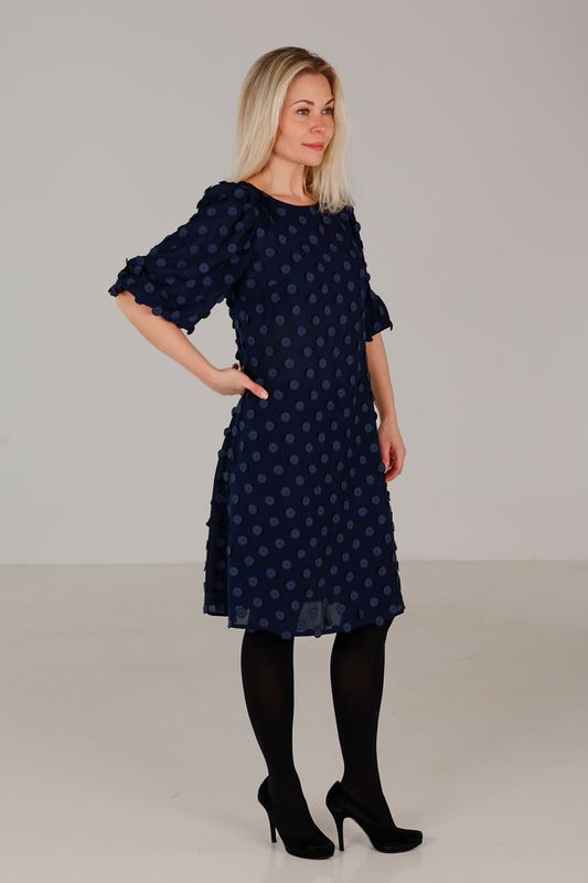 Janny blå festklänning 