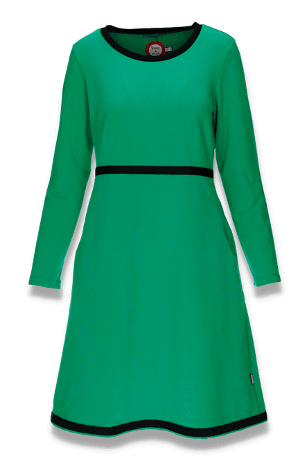 Huvudbild Klara grön bomullsklänning