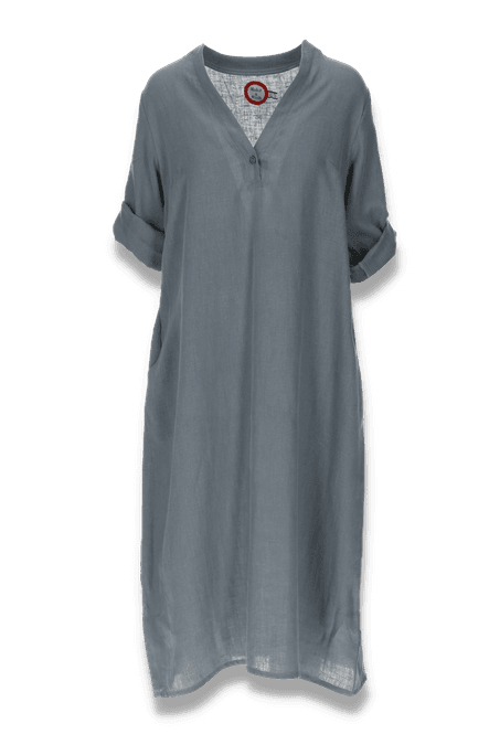 Huvudbild Cecilie linneklänning  eucalyptus grön