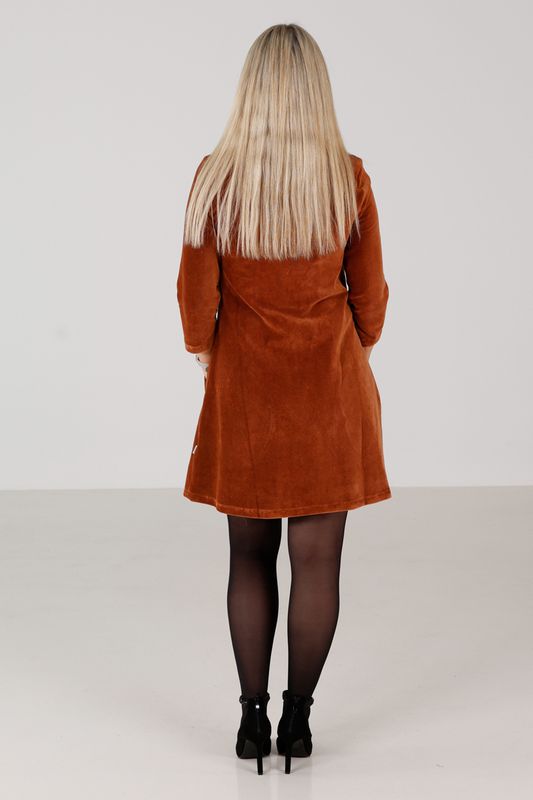 Margrete nugat sammet klänning