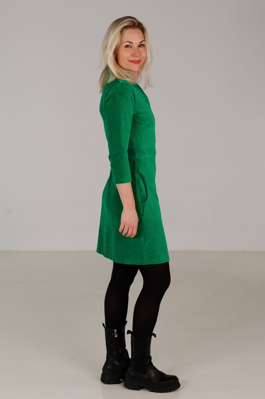 Kine grön kort basklänning