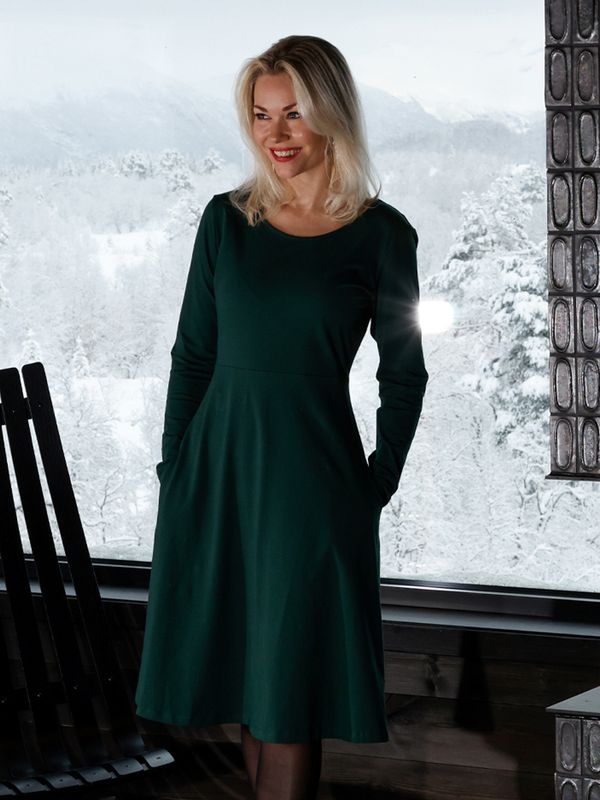 Siren grön basklänning