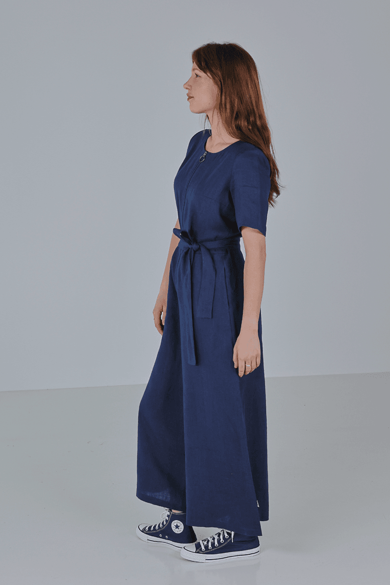 Laura marinblå jumpsuit