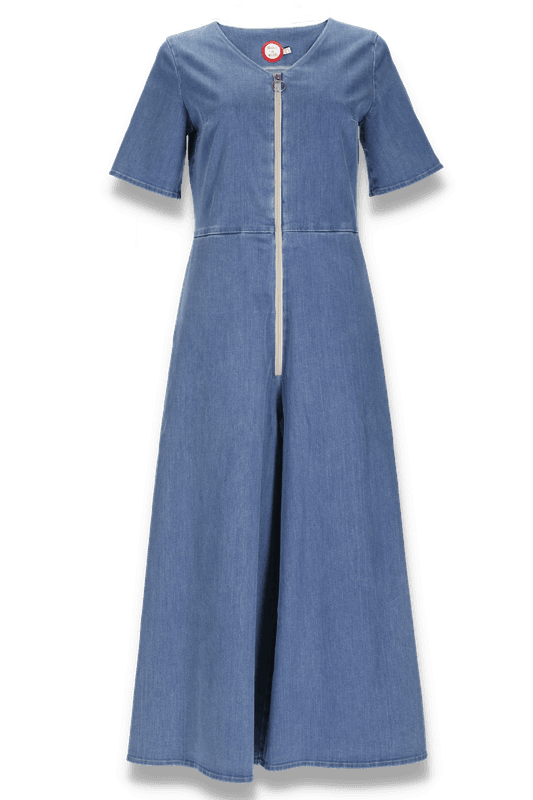 Anette jumpsuit i blå denim