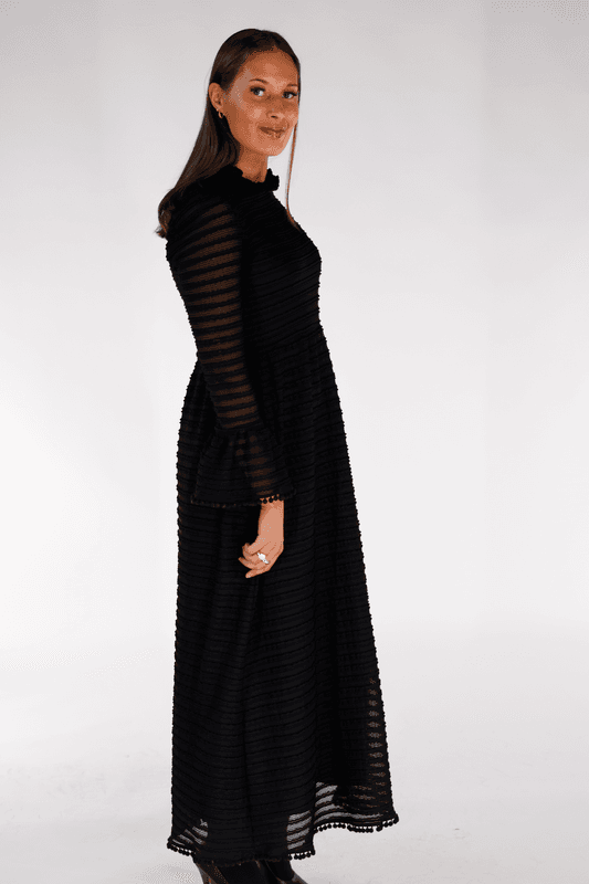 Stine elegant svart festklänning 